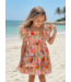 Aquarelle Dress (Met Tasje) - Zalm (Verzenddatum 10 juli)