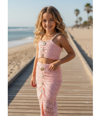 Co-ord Shells Set - Roze  (Verzenddatum 10 juli)