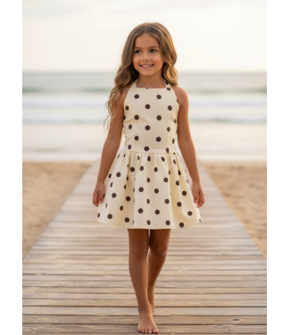Polka Dots Dress - Geel