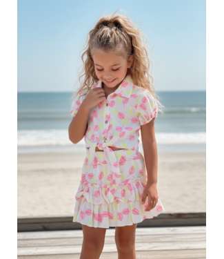 Sunny Leafs Set - Roze/Geel