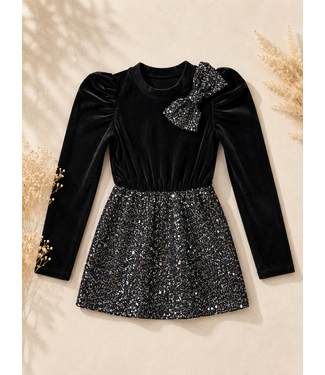 Velvet Dress - Zwart
