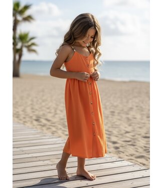 Long Adorable Dress - Oranje (Verzenddatum 10 juli)