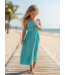 Long Adorable Dress - Turquoise