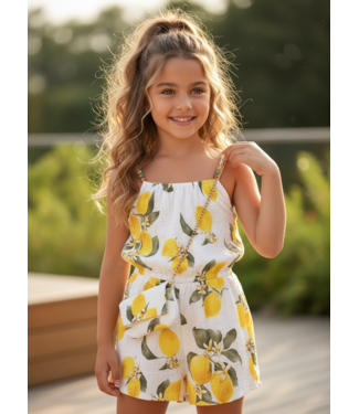 Draakjes en Boefjes Lemon Jumpsuit Met Tasje (Verzenddatum 10 juli)