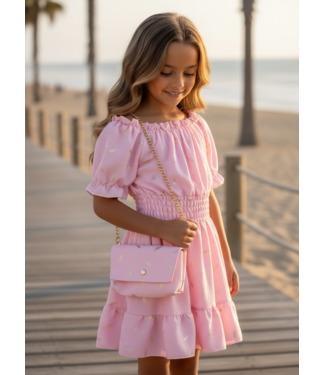 Feather Dress (Met tasje) - Roze