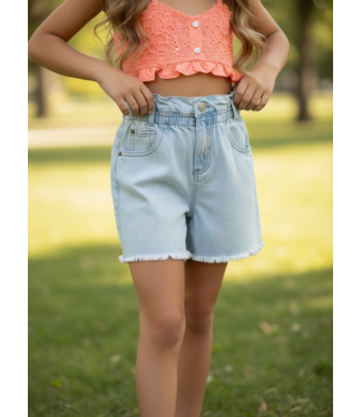 Koko Noko Korte Highwaist Spijkerbroek