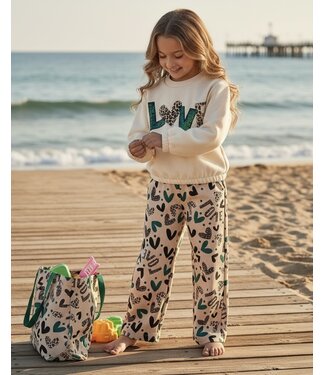 Love Set (Met Shopper) Beige/Groen