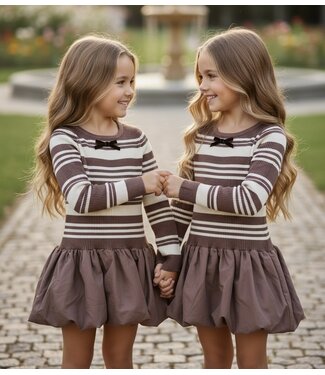 Stripe Marron Dress