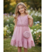 Flower jurk (met tasje) - Oud Roze