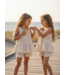 Ruffle Top & Short Set - Beige