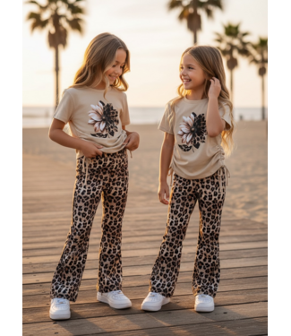 Leopard & Flower Set - Beige