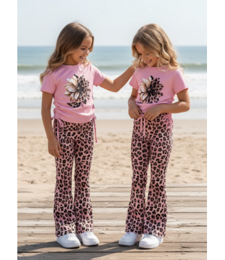 Leopard & Flower Set - Roze