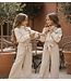 Satin Blouse & pantalon Set - Beige