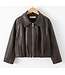 Basic Leatherlook Jacket - Bruin