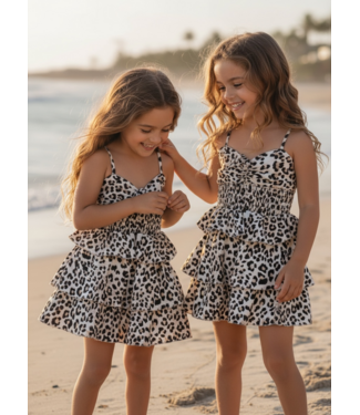 Leopard Dress - Beige