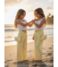 Pantalon & Top Set (Met Tasje) - Geel