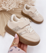 Suede Gold Stripe Sneakers