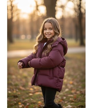 Puffer Jacket - Bordeaux (Verzenddatum 16 Juli)