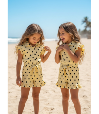 Draakjes en Boefjes Polka Dots Jumpsuit - Geel