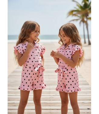 Draakjes en Boefjes Polka Dots Jumpsuit - Roze