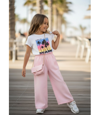 Miami Flared Set - Roze