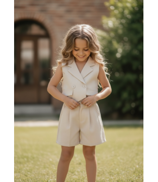 Tailored Bermuda Short - Beige