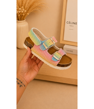 Sandalen - Regenboog