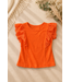 Oranje Ruffle Top