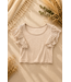 Beige Ruffle Top