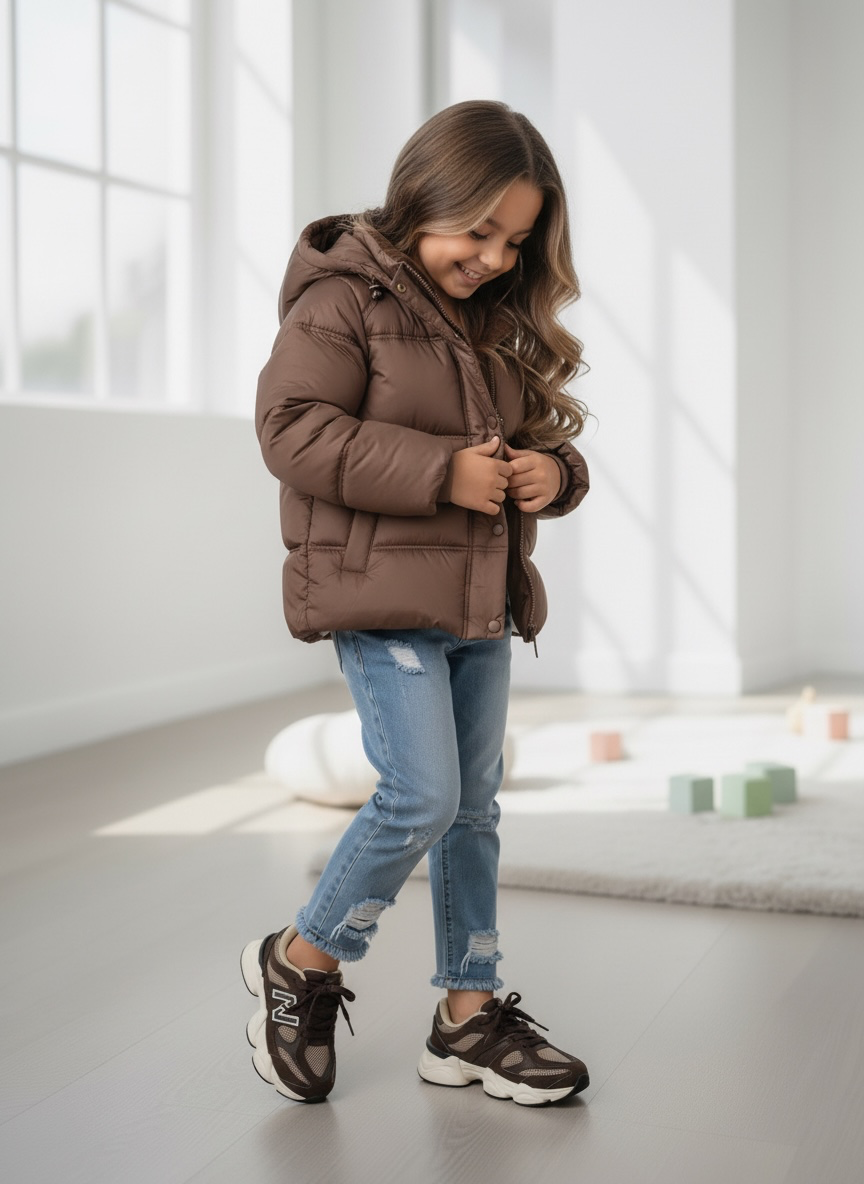 Puffer Jacket - Marron