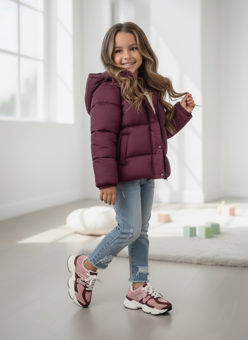 Puffer Jacket - Bordeaux