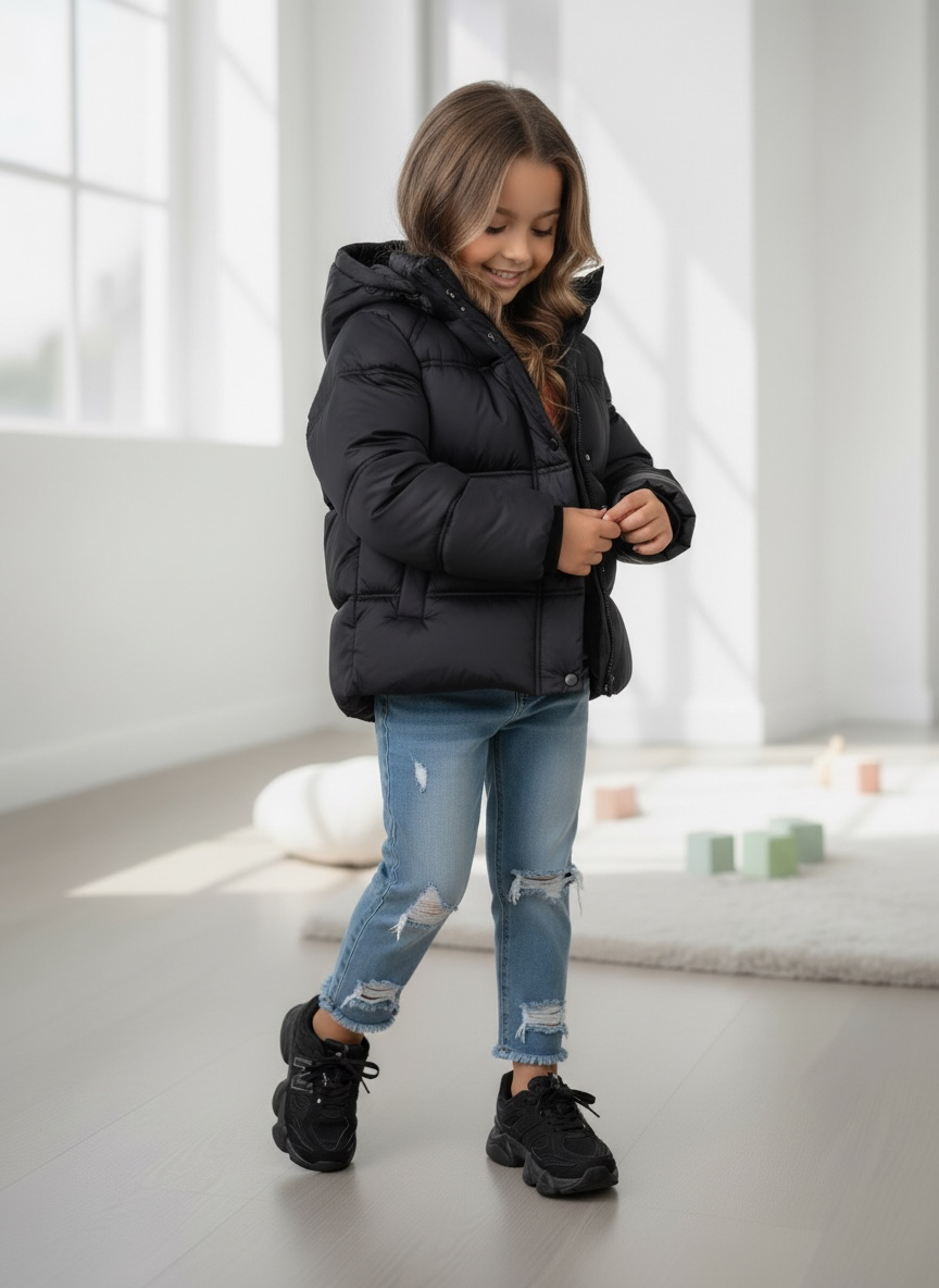 Puffer Jacket - Zwart