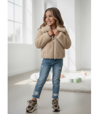 Cozy Teddy Jacket - Beige
