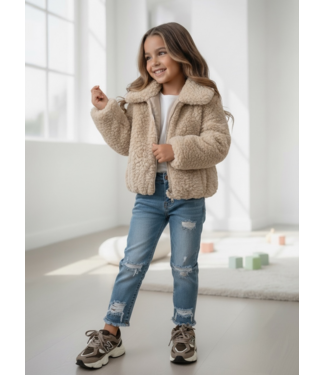 Cozy Teddy Jacket - Beige