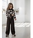 Wide Leg Pants (Met riem) - Marron