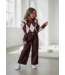 Wide Leg Pants (Met riem) - Bordeaux