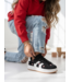 Stripe Heart Sneakers - Zwart
