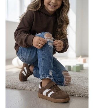 Stripe Sneakers -Marron (Verzenddatum 24 Aug)