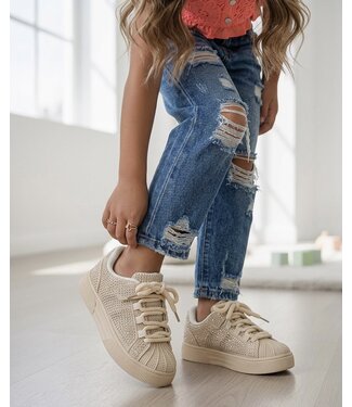 Like A Diamond Sneakers - Beige