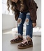 Flower sneakers - Marron