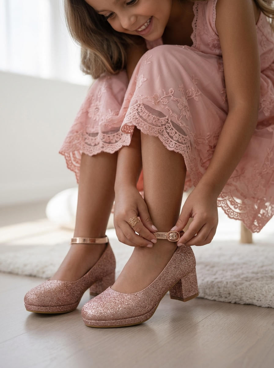 Kinder Hakken - Glitter Roze