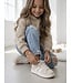 Stripe Sneakers - Beige