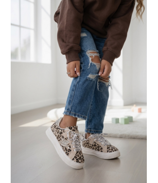 Leopard Shiny Sneakers