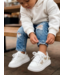 Sneakers met glitter vlinders - Goud
