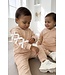 Bow Sleeve Hoodie Set - Beige