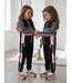 Colorblock Sport Set -Roze/Grijs