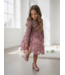 Roses Glitter Dress - Oud Roze