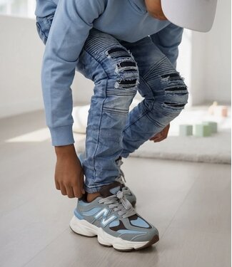 Distressed Jeans - Blauw