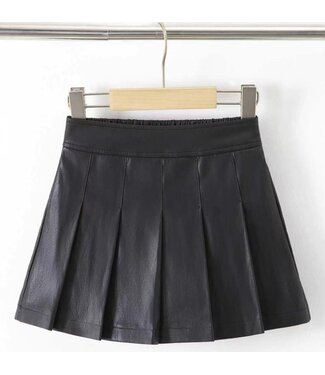 Leatherlook Rokje - Zwart