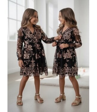 Sparkle Zwarte Pailletten Jurk